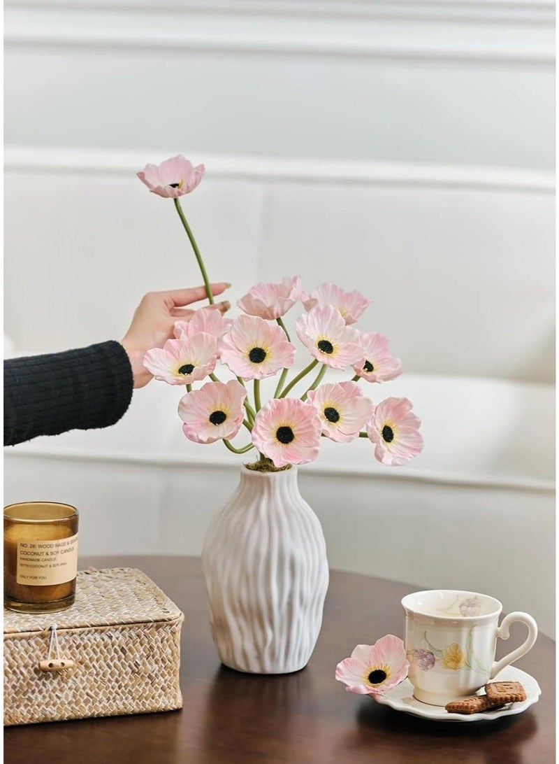 ChicAbode 10pcs Artificial Elegant Flowers 10.9" for Memorial Day Veterans Day Home Kitchen Wedding Decorations - Image 3